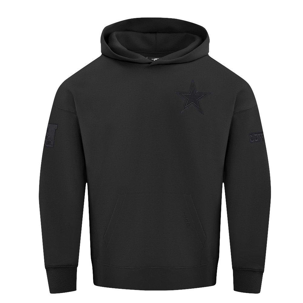 Pro Standard Men's NFL Dallas Cowboys Neutral Drop Shoulder Pullover Hoodie - Black - BLACK